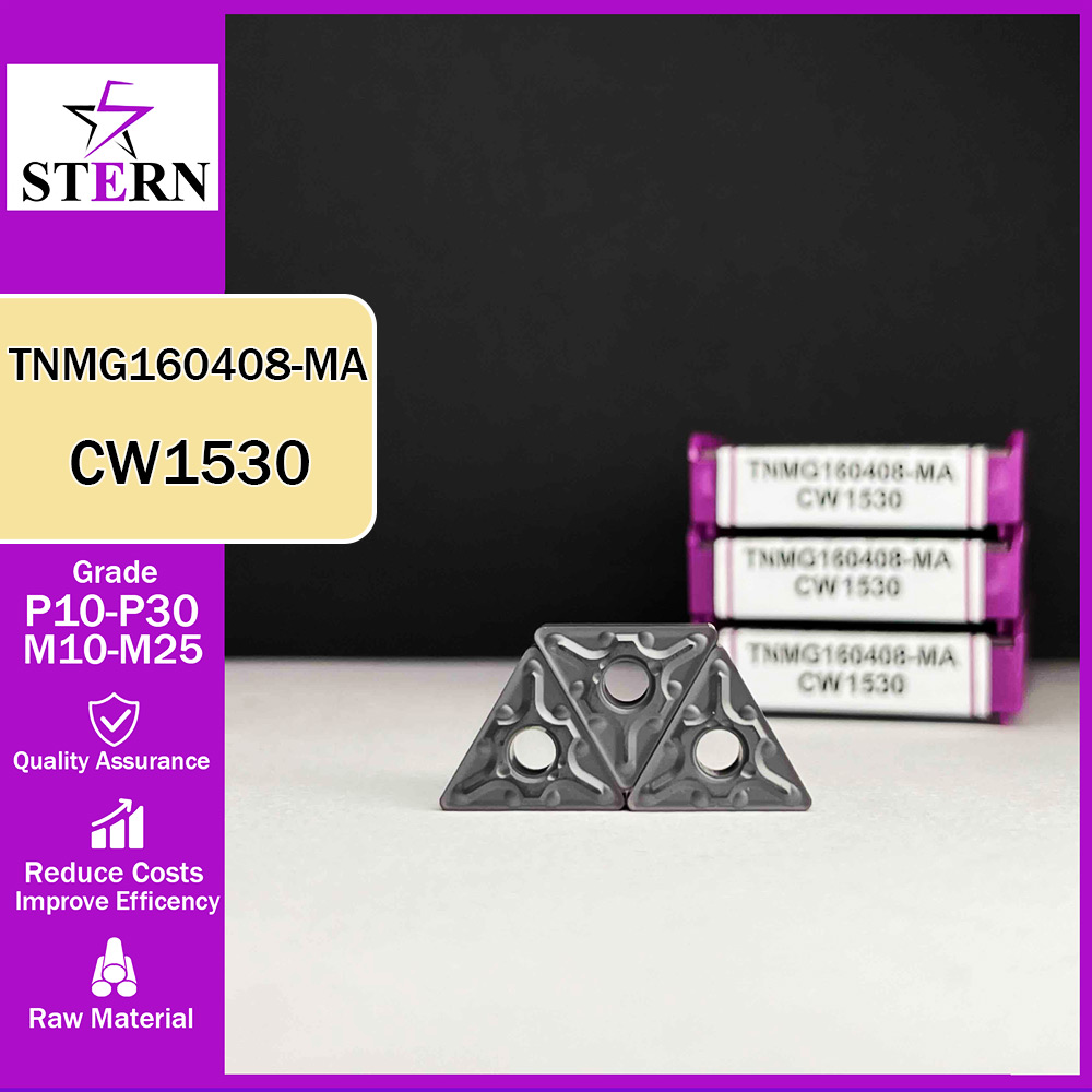اینسرت تراشکاری فولادواستیل STERN مدل TNMG160408 گرید CW1530