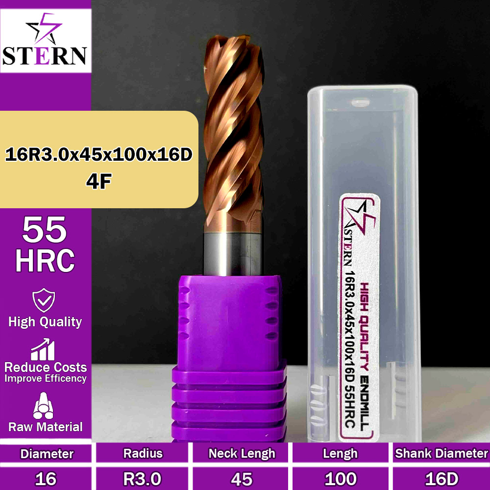فرز کارباید تیپ ردیوس 16R3.0*45*100*16D STERN