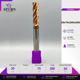 فرز انگشتی کارباید چهارپر STERN 20*75*200*20D
