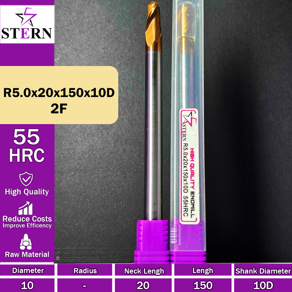 فرزانگشتی کارباید قطر R5.0*20*150*10D STERN