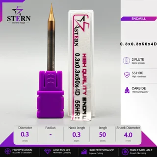 فرز انگشتی کارباید اعشاری STERN 0.3*0.9*50*4D