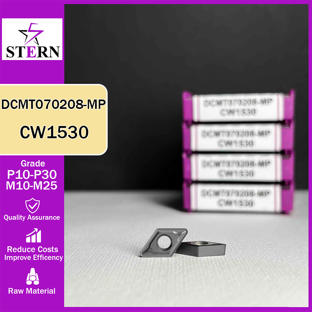 اینسرت تراشکاری فولادواستیل STERN مدل DCMT070208 گرید CW1530