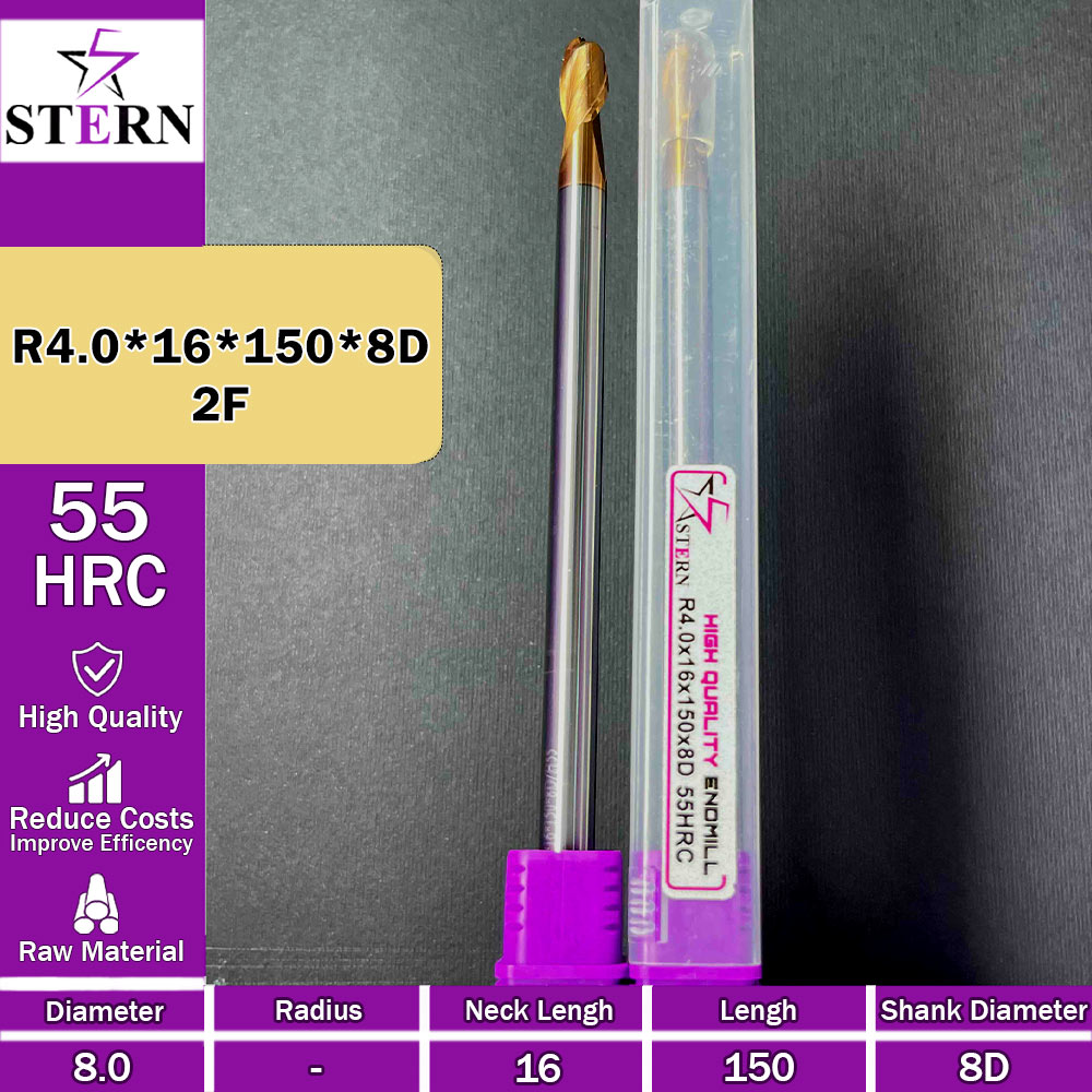 فرزانگشتی کارباید بالنوز R4.0*16*150*8D STERN
