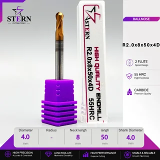 فرزانگشتی کارباید بالنوز دوپر R2.0*8*50*4D STERN
