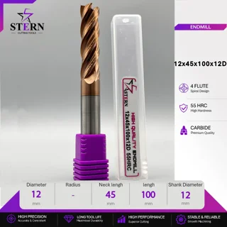 فرز انگشتی کارباید چهارپر STERN 12*45*100*12D