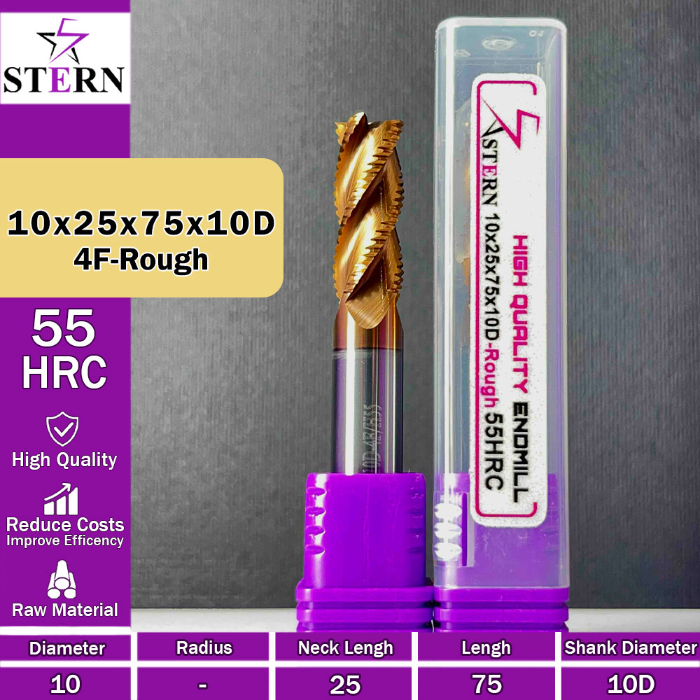 فرزانگشتی کارباید خشن  STERN 10*25*75*10D