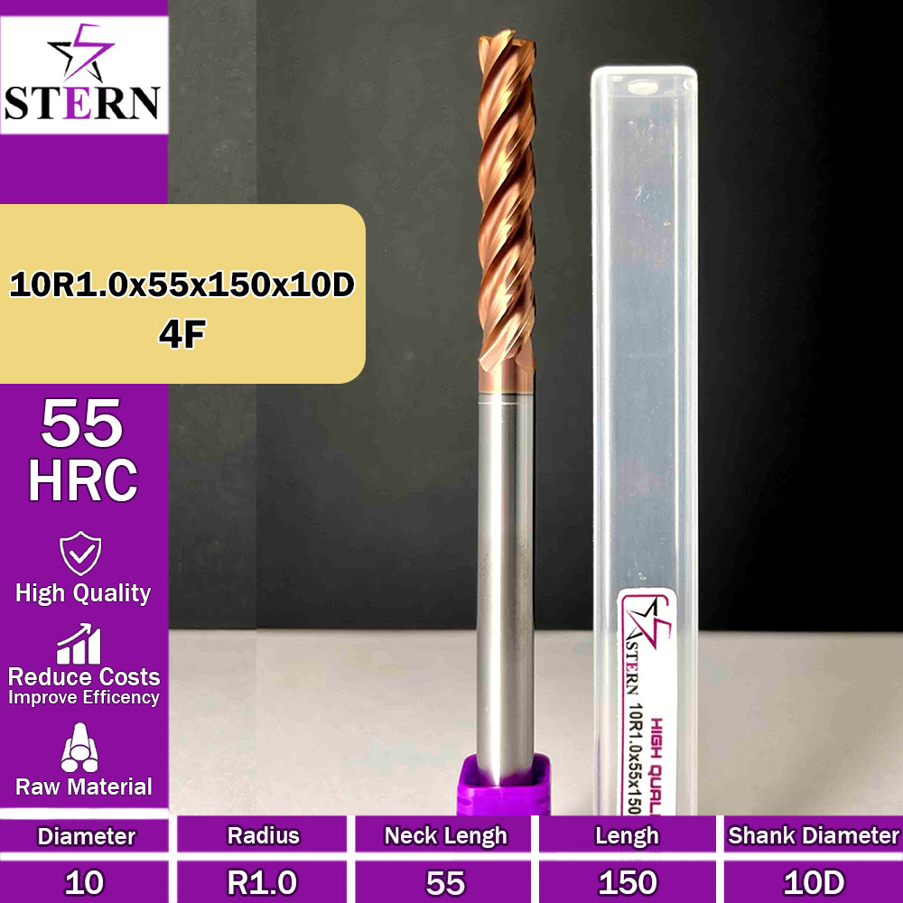 فرز کارباید تیپ ردیوس 10R1.0*55*150*10D STERN