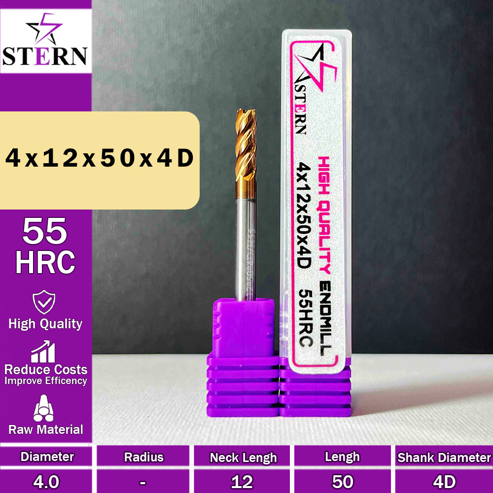 فرزانگشتی کارباید چهارپر STERN 4*12*50*4D