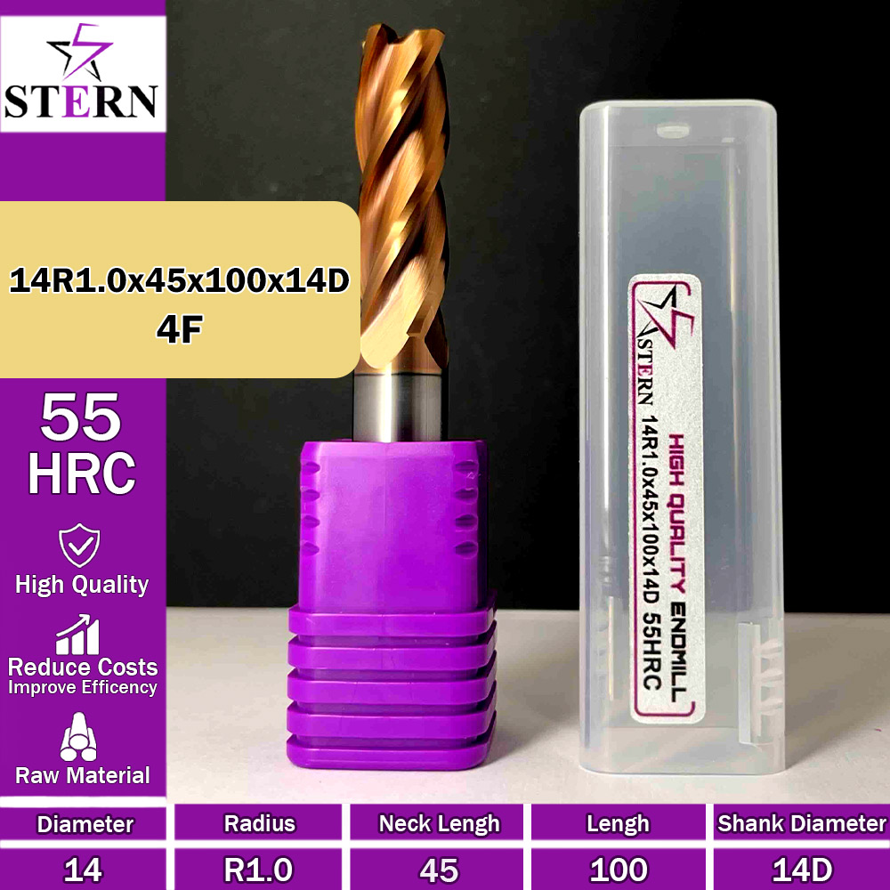 فرز کارباید تیپ ردیوس 14R1.0*45*100*14D STERN