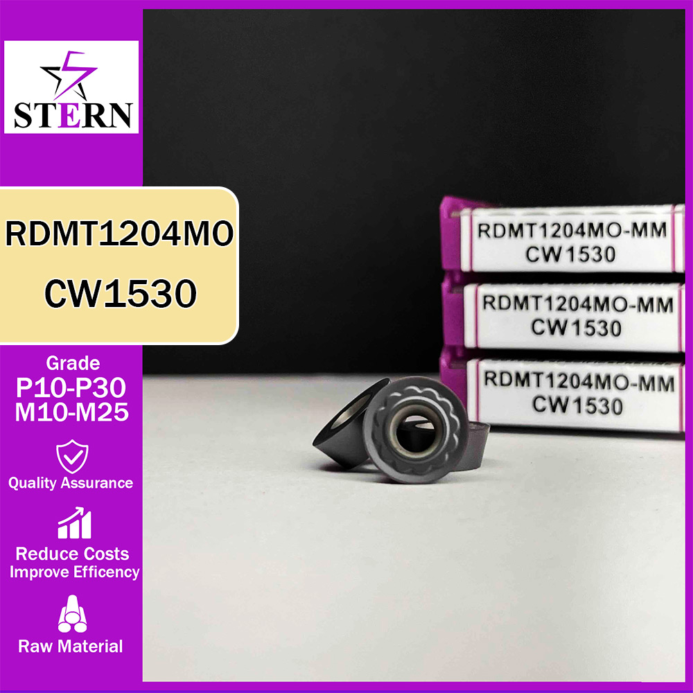 اینسرت فرزکاری فولادواستیل STERN مدل RDMT1204MO گرید CW1530
