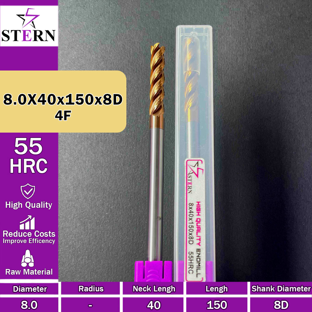 فرزانگشتی کارباید چهارپر STERN 8*40*150*8D