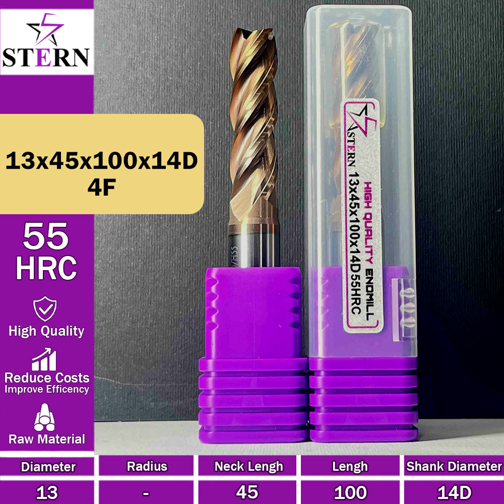 فرزانگشتی کارباید چهارپر STERN 13*45*100*14D