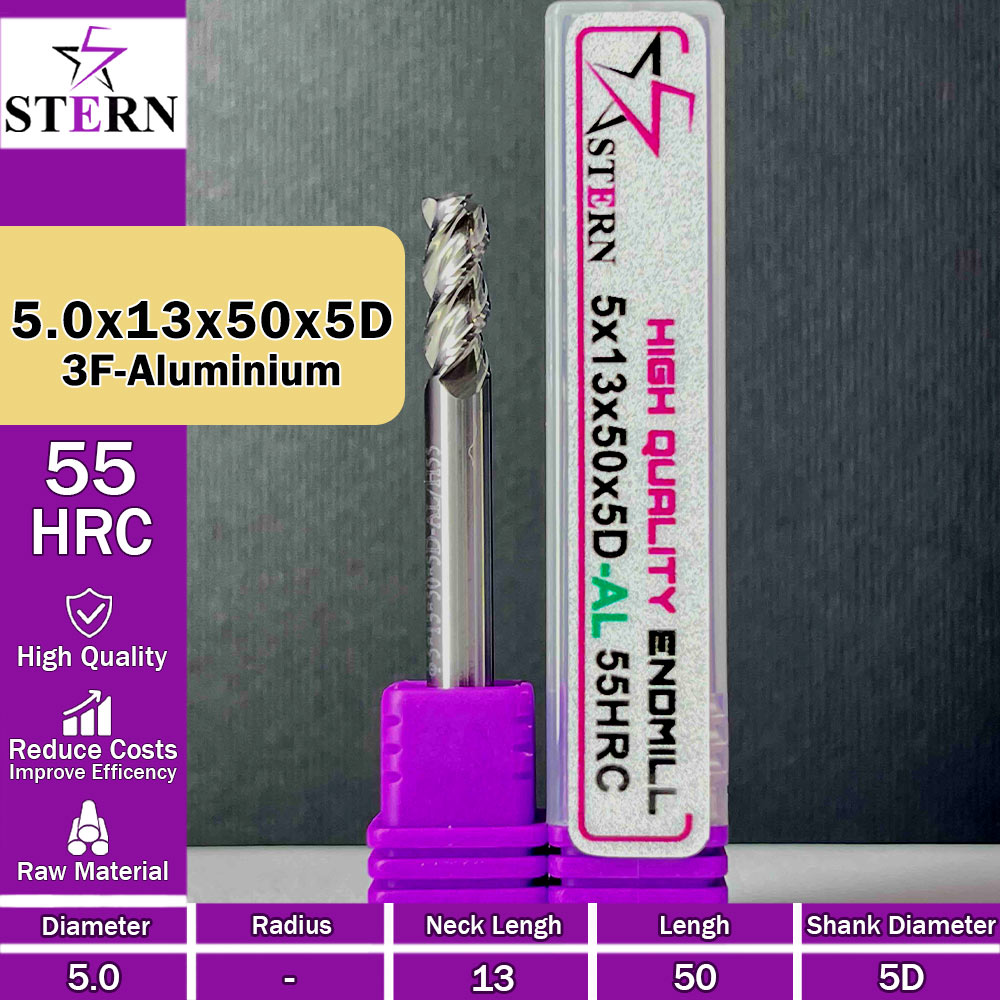 فرزکارباید آلومینیوم سه پر STERN 5*13*50*5D