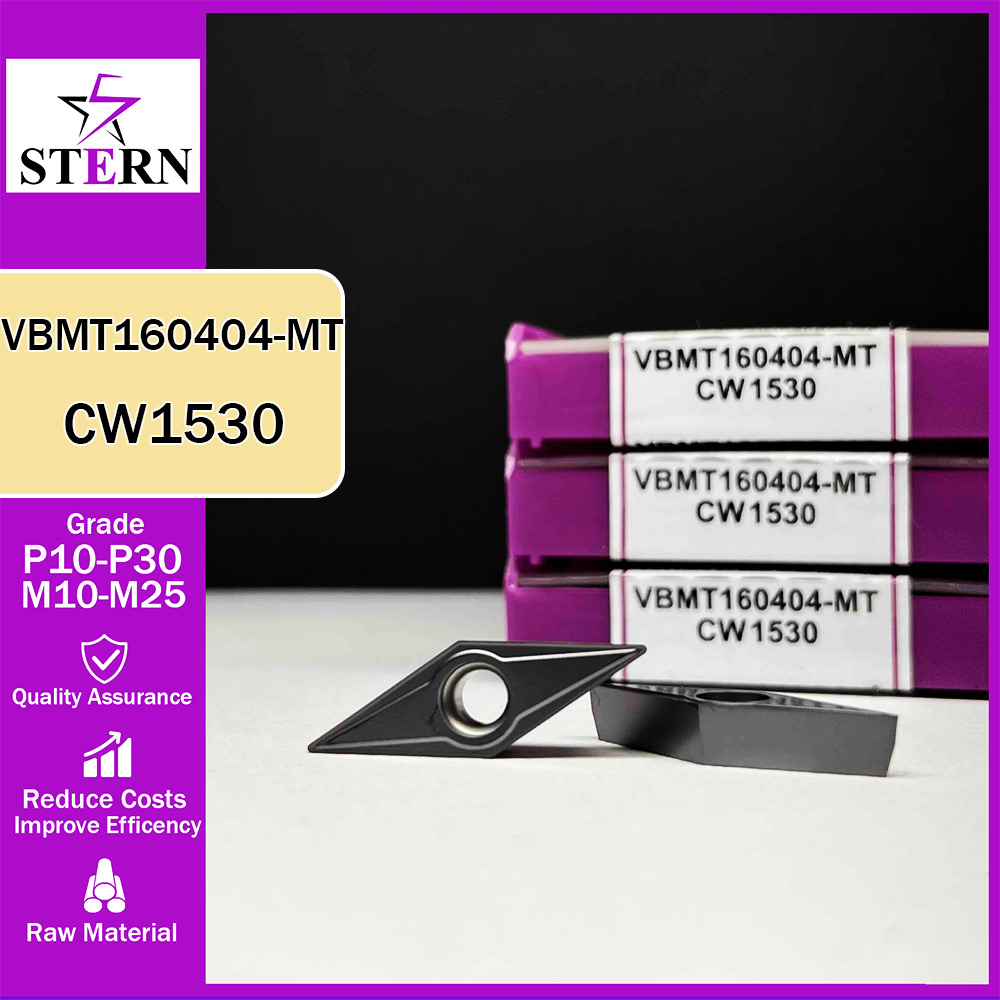 اینسرت تراشکاری فولادواستیل STERN مدل VBMT160404-MP گرید CW1530