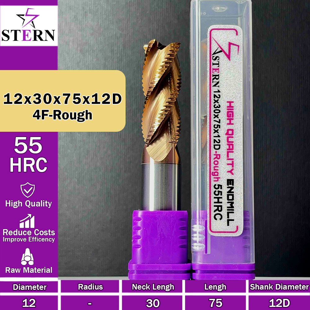 فرزانگشتی کارباید خشن  STERN 12*30*75*12D