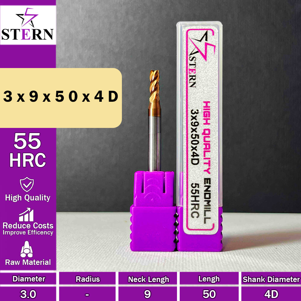 فرزانگشتی کارباید چهارپر STERN 3*9*50*4D