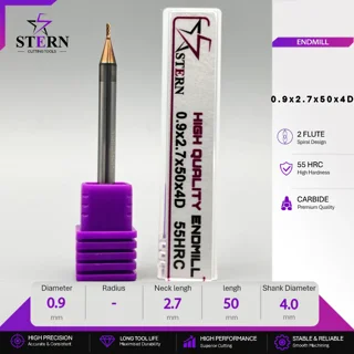 فرز انگشتی کارباید اعشاری STERN 0.9*2.7*50*4D
