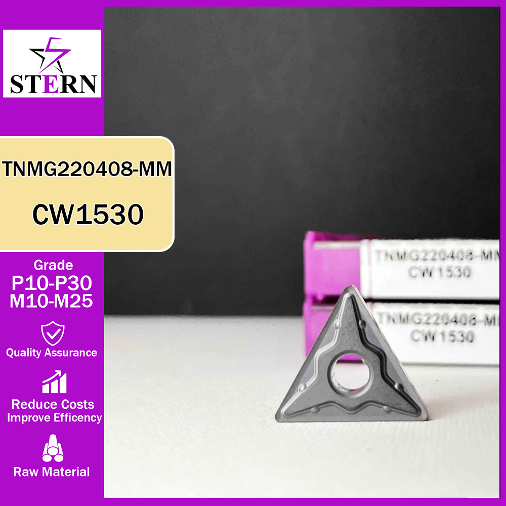 اینسرت تراشکاری فولادواستیل STERN مدل TNMG220408 گرید CW1530