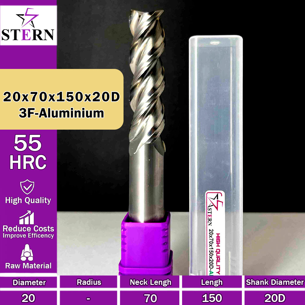 فرزکارباید آلومینیوم سه پر STERN 20*50*150*20D
