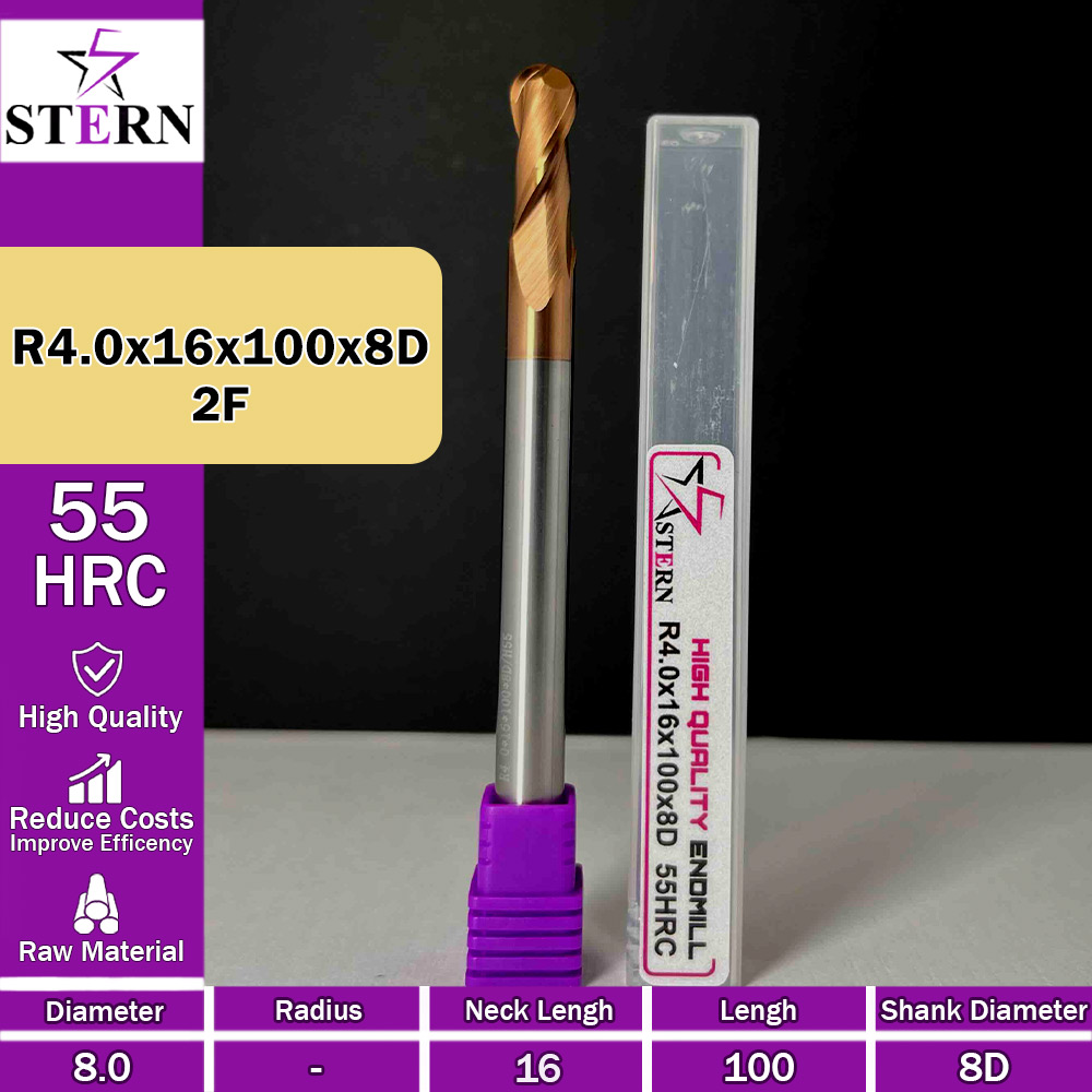 فرزانگشتی کارباید بالنوز R4.0*16*100*8D STERN