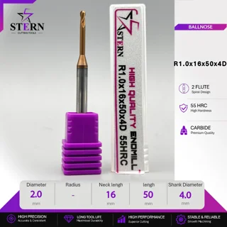فرزانگشتی کارباید بالنوز دوپر R1.0*16*50*4D STERN