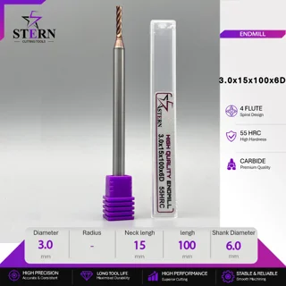 فرز انگشتی کارباید چهارپر STERN 3*15*100*6D