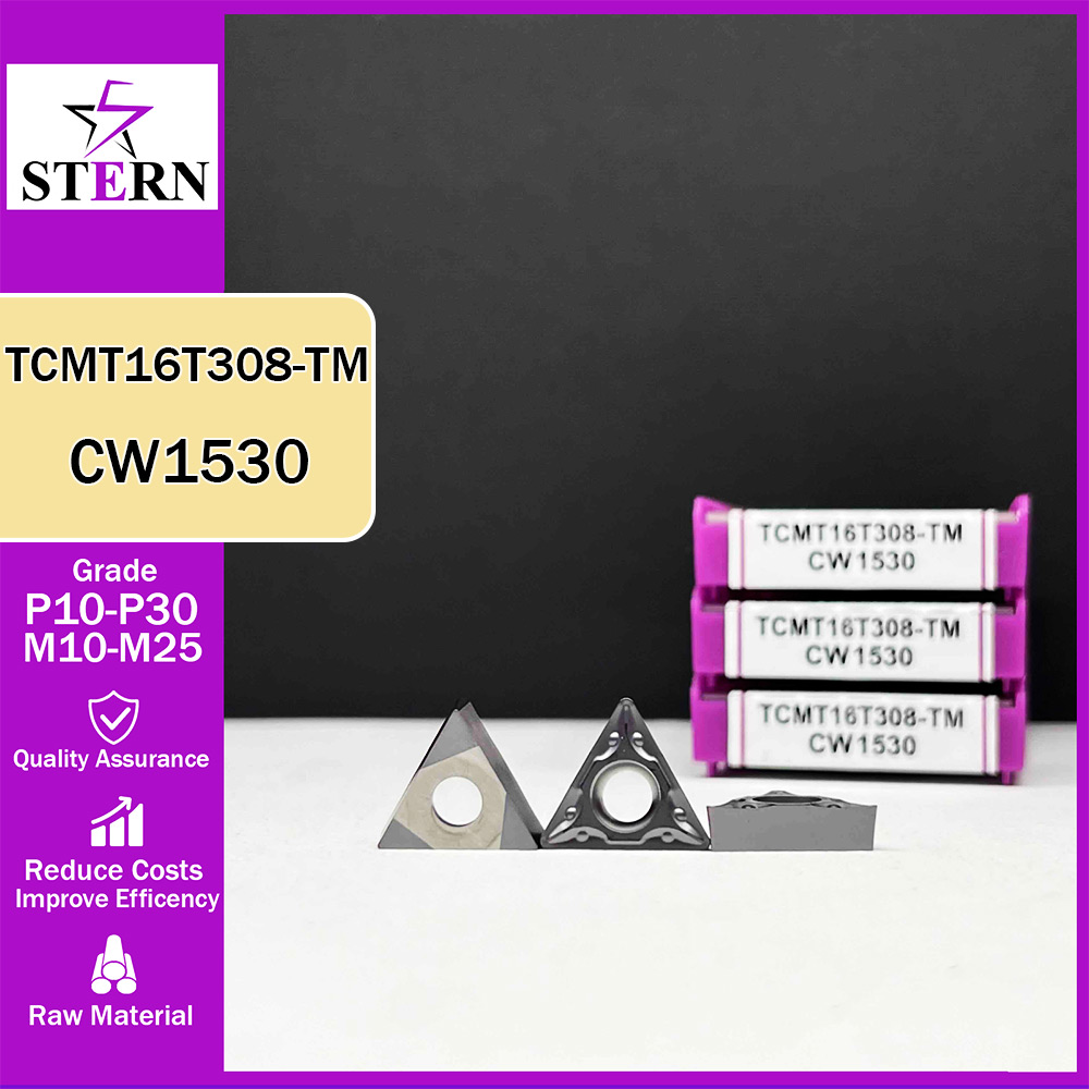 اینسرت تراشکاری فولادواستیل STERN مدل TCMT16T308 گرید CW1530