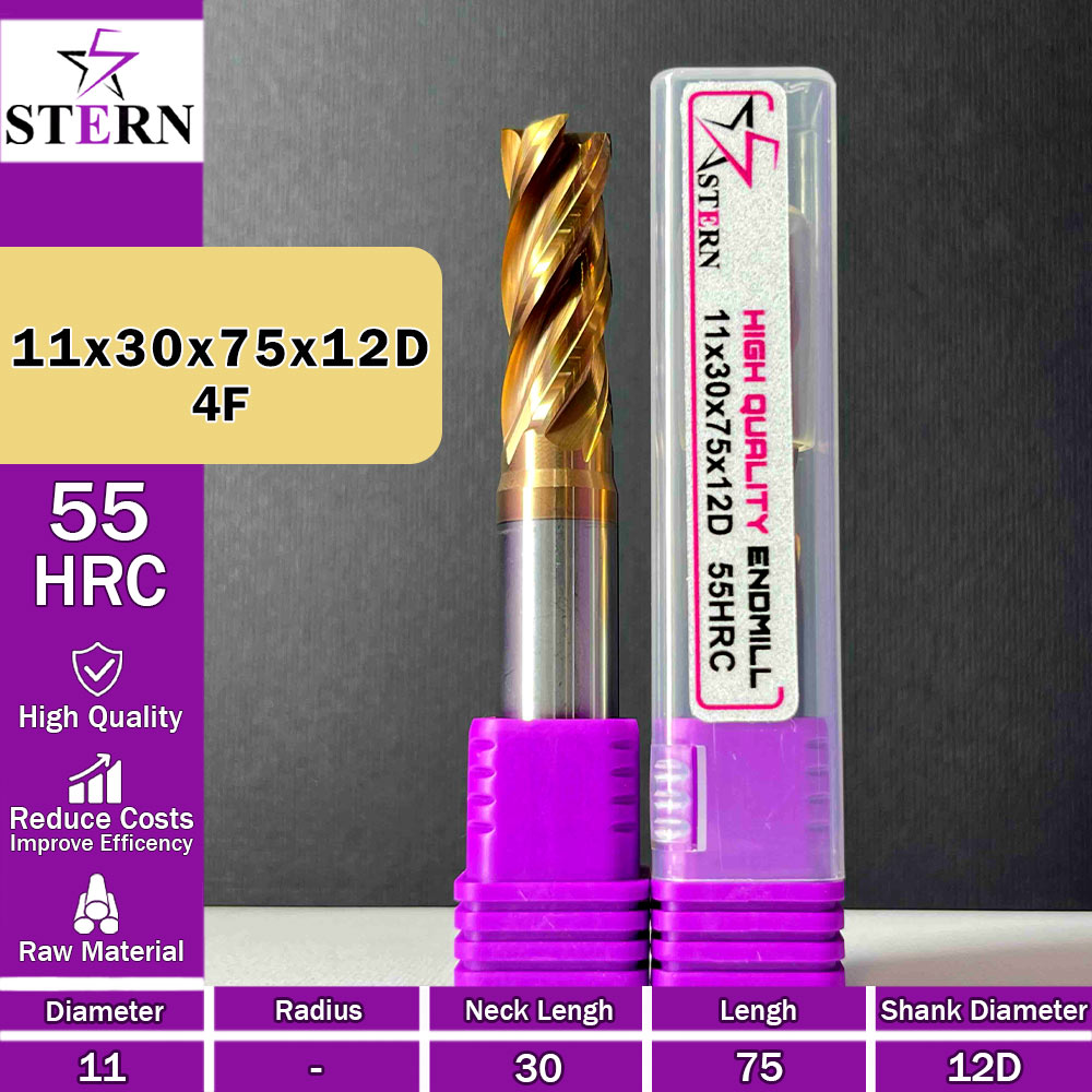 فرزانگشتی کارباید چهارپر STERN 11*30*75*12D