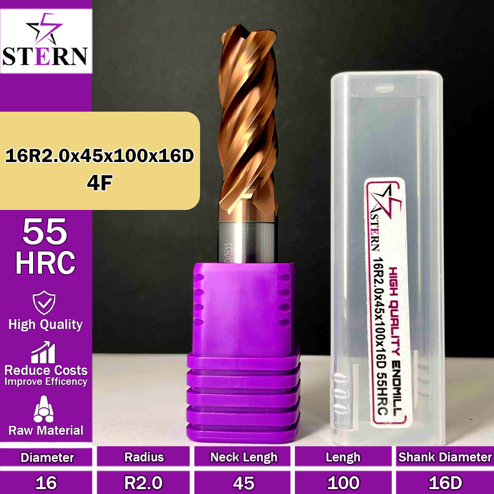 فرز کارباید تیپ ردیوس 16R2.0*45*100*16D STERN