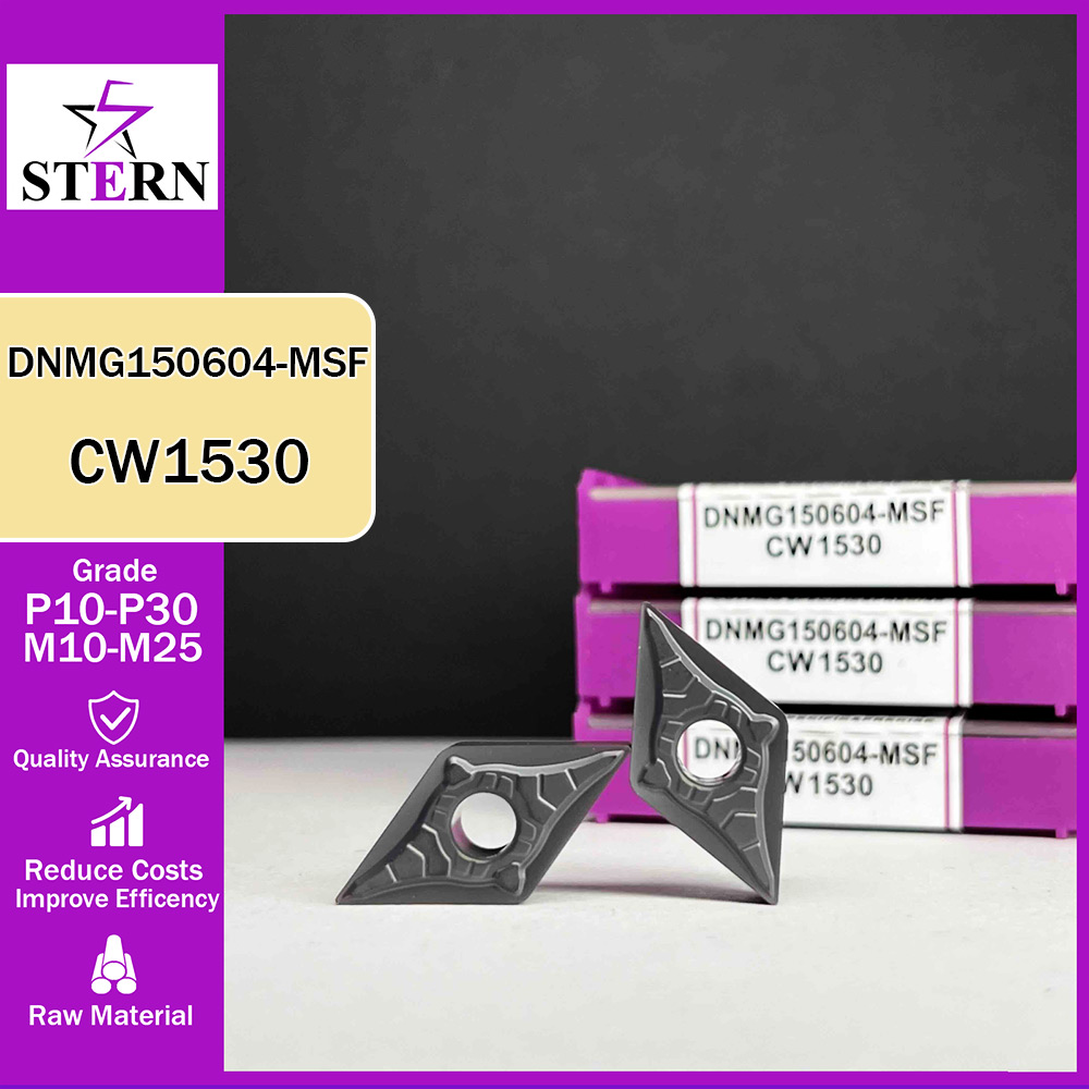 اینسرت تراشکاری فولادواستیل STERN مدل DNMG150604 گرید CW1530