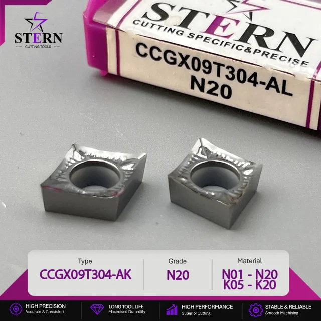اینسرت STERN مدل CCGX09T304-N20 مخصوص تراشکاری و پرداخت آلومینیوم