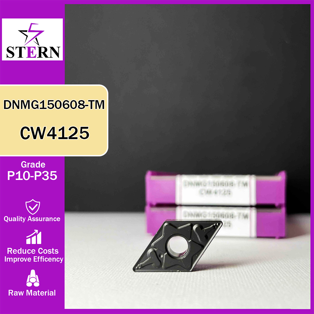 اینسرت تراشکاری فولاد STERN مدل DNMG150608 گرید CW4125