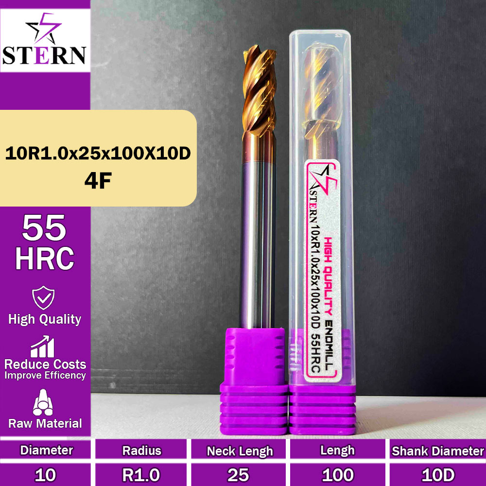فرز کارباید تیپ ردیوس 10R1.0*40*100*10 STERN